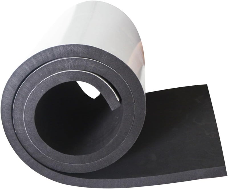 Saim Foam Padding Adhesive,Closed Cell Foam Sheet Roll 60x8x0.5 Inch Multi-Function Insulation, Soundproofing, and Weatherproof for DIY Projects, Gaskets, Crafts, and Costume - Black - Image 1